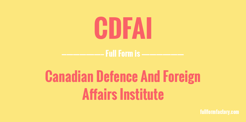 cdfai-full-form
