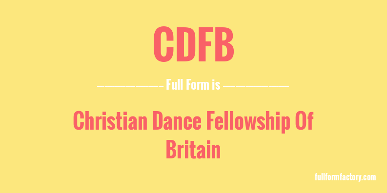 cdfb-full-form