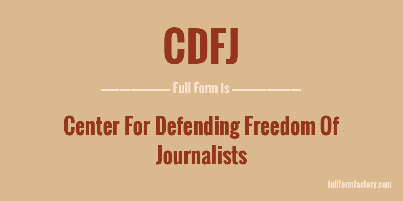 cdfj-full-form