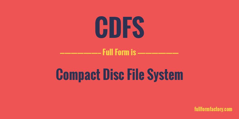 cdfs-full-form