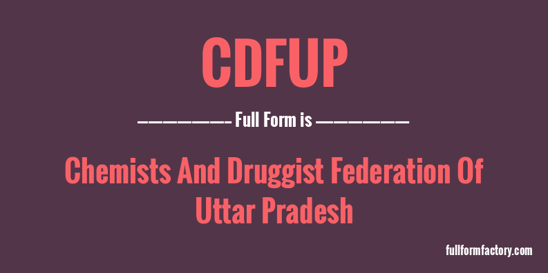 cdfup-full-form