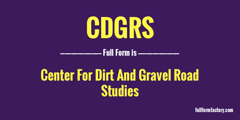cdgrs-full-form
