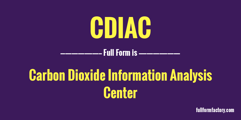 cdiac-full-form