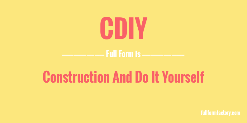 cdiy-full-form