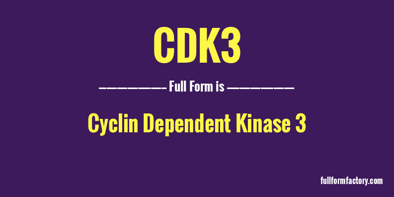 cdk3-full-form