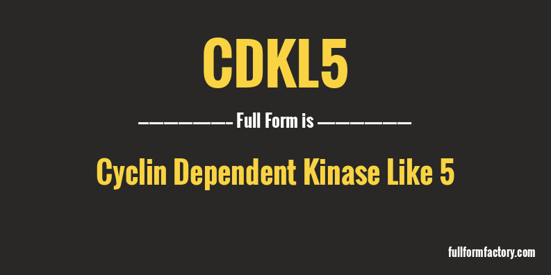 cdkl5-full-form