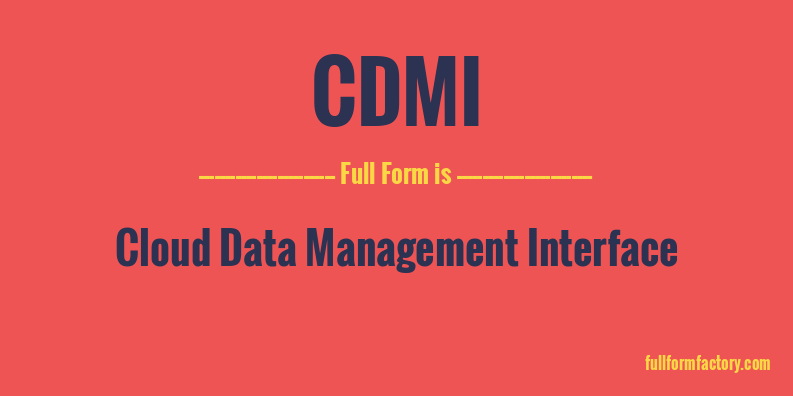 cdmi-full-form