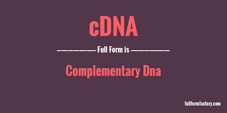 cdna-full-form