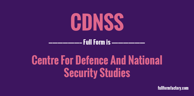 cdnss-full-form