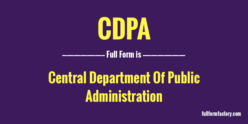 cdpa-full-form