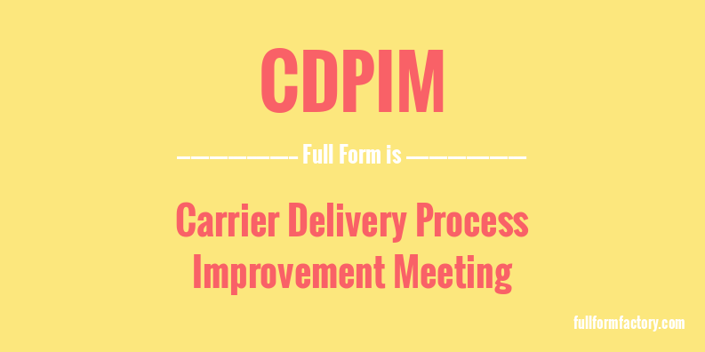 cdpim-full-form