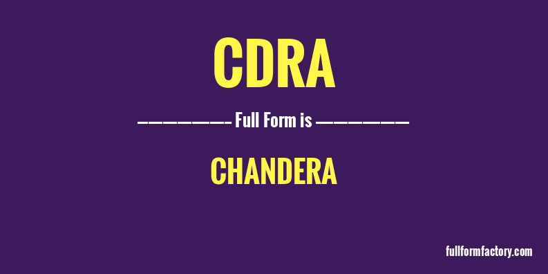 cdra-full-form