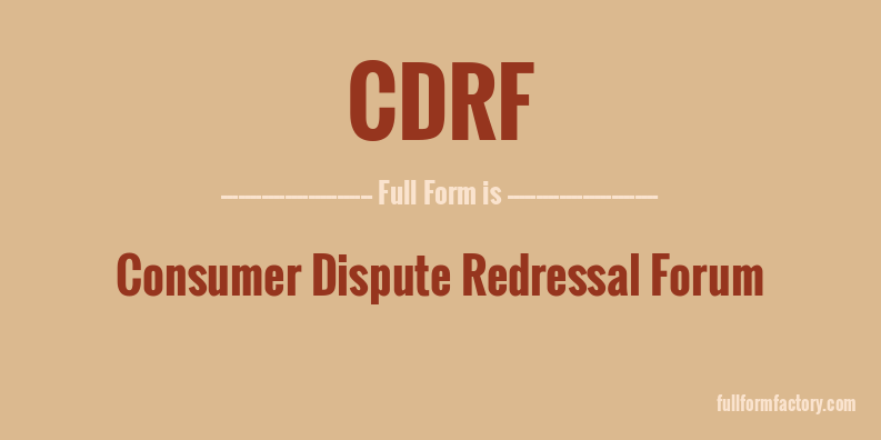 cdrf-full-form