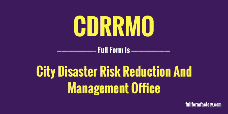 cdrrmo-full-form