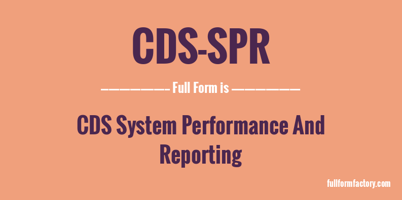 cds-spr-full-form