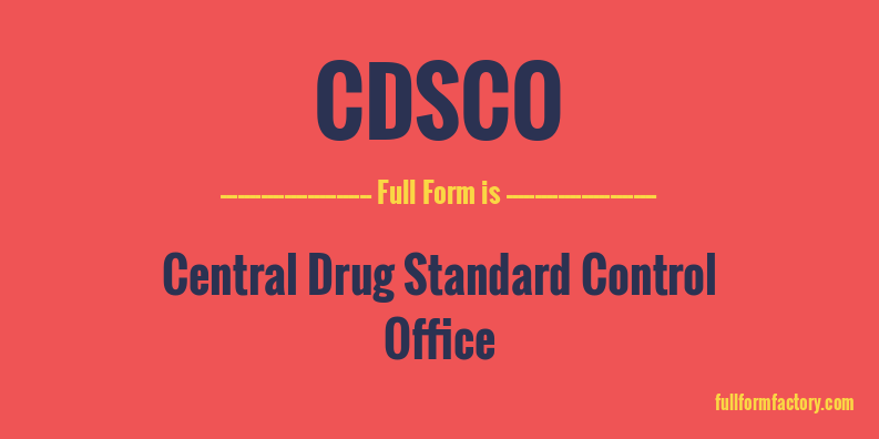 cdsco-full-form