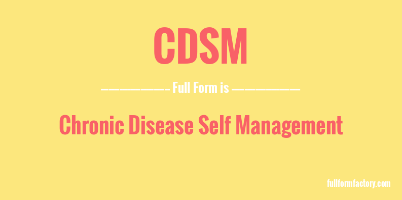 cdsm-full-form