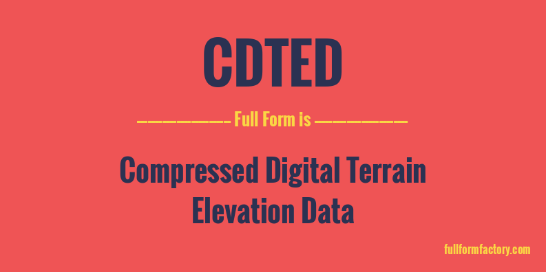 cdted-full-form