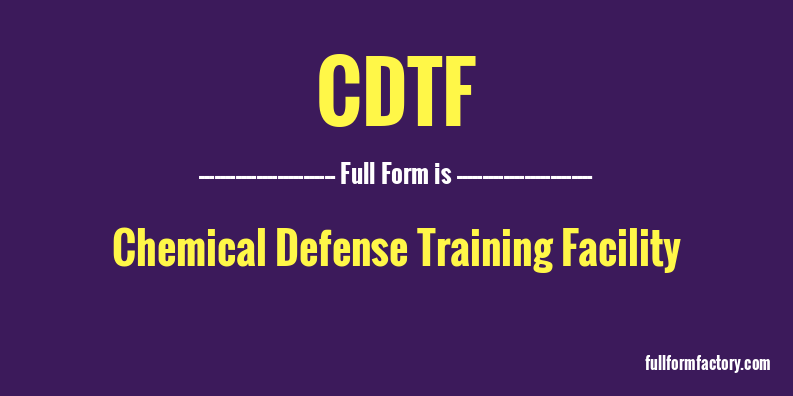 cdtf-full-form