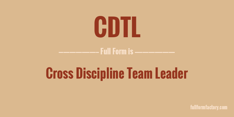 cdtl-full-form