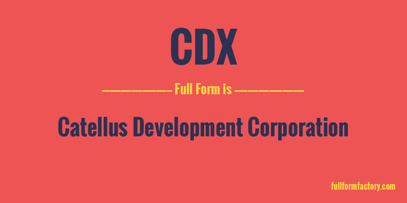 cdx-full-form