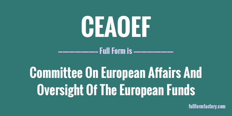 ceaoef-full-form