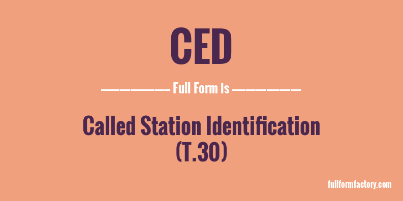 ced-full-form