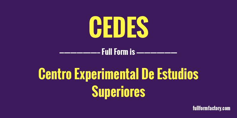 cedes-full-form