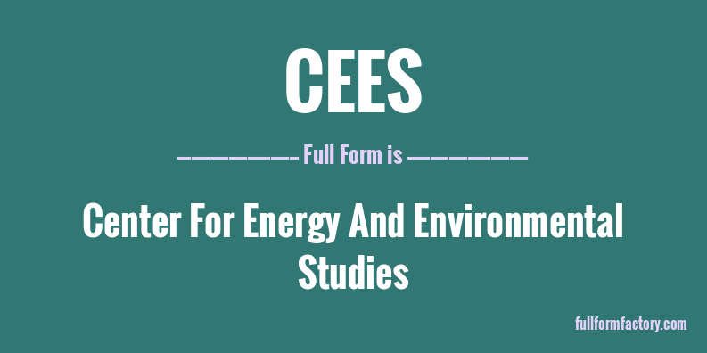 cees-full-form