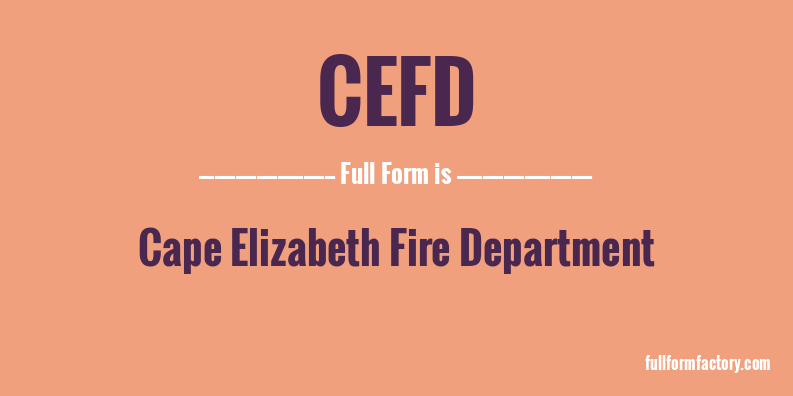 cefd-full-form