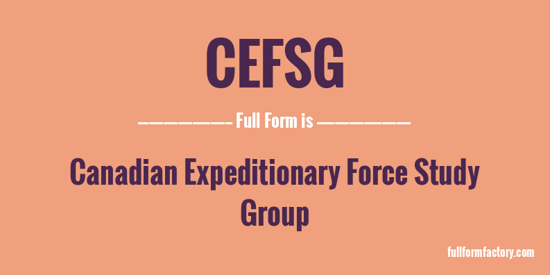 cefsg-full-form