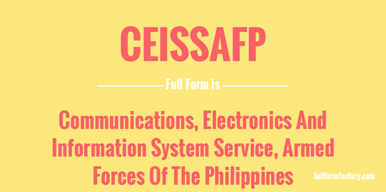 ceissafp-full-form