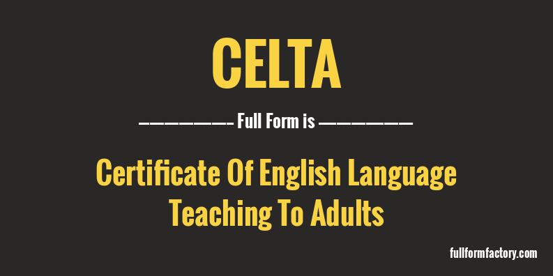 celta-full-form