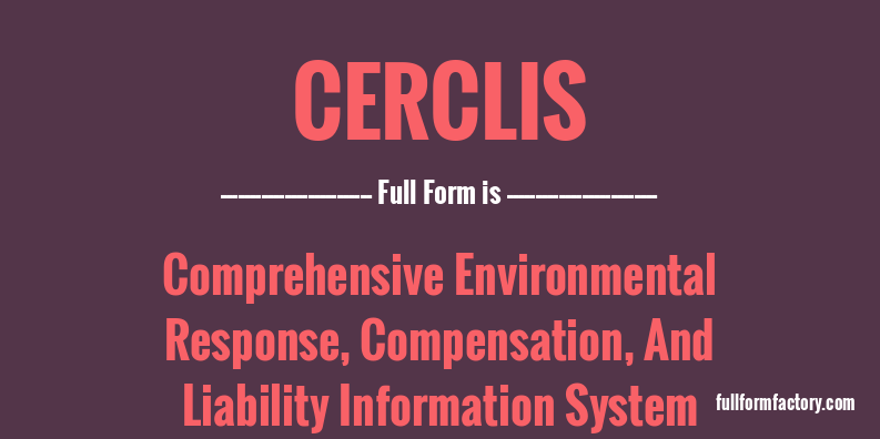 cerclis-full-form