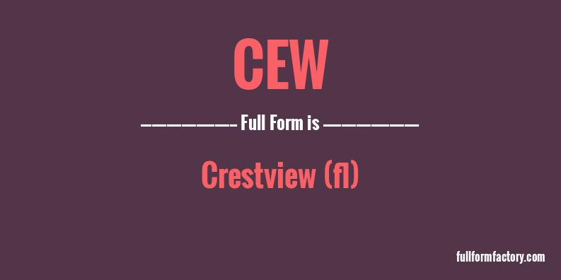 cew-full-form