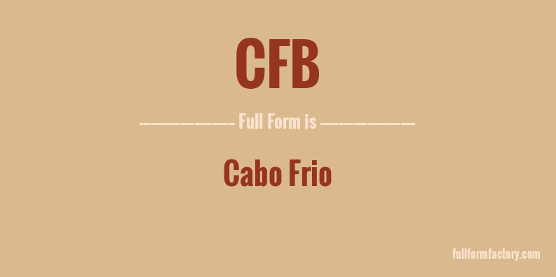 cfb-full-form