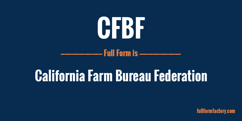 cfbf-full-form