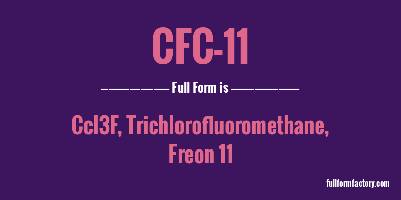 cfc-11-full-form