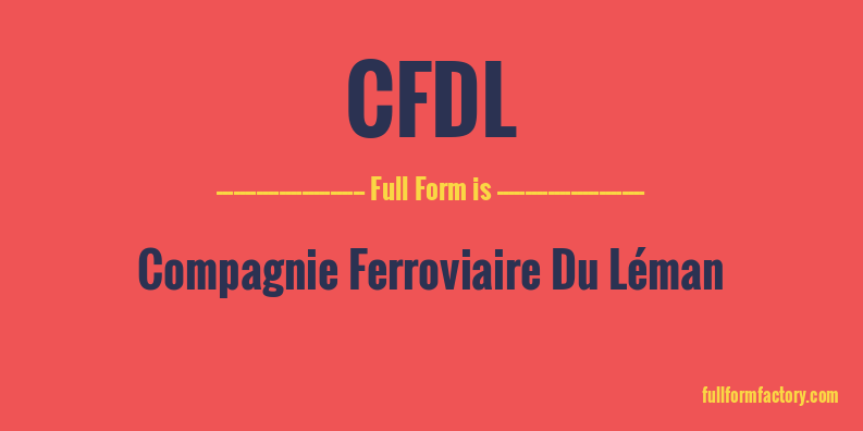 cfdl-full-form