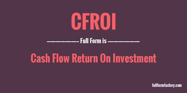 cfroi-full-form