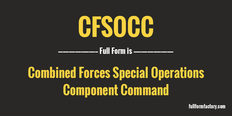 cfsocc-full-form