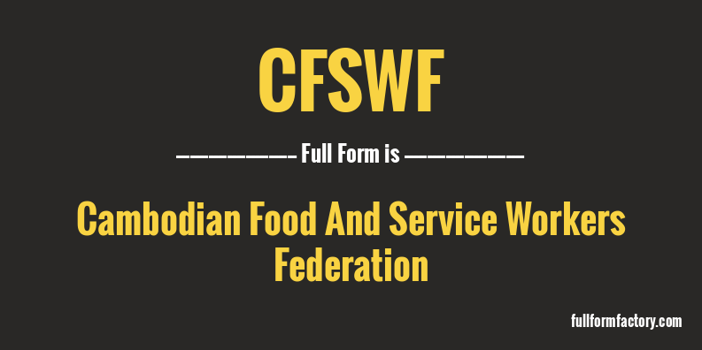 cfswf-full-form