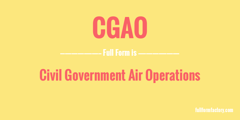 cgao-full-form