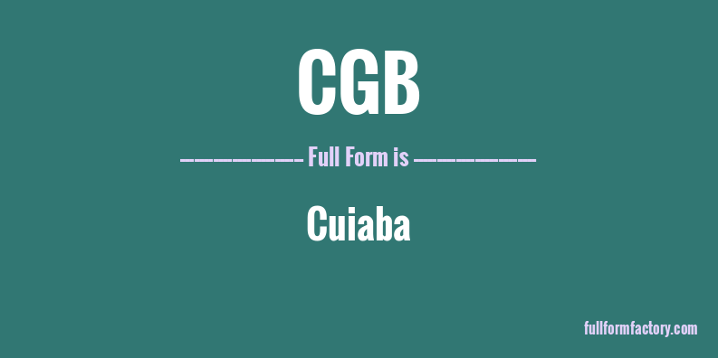 cgb-full-form