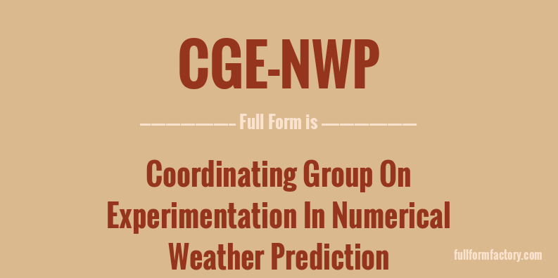 cge-nwp-full-form