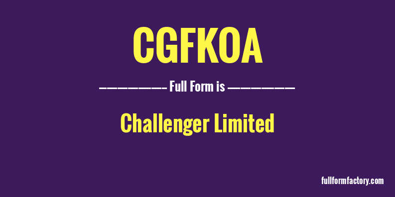 cgfkoa-full-form