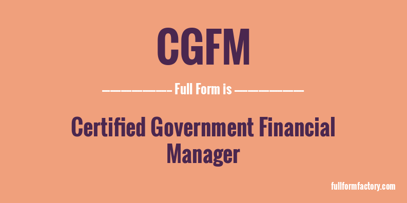 cgfm-full-form