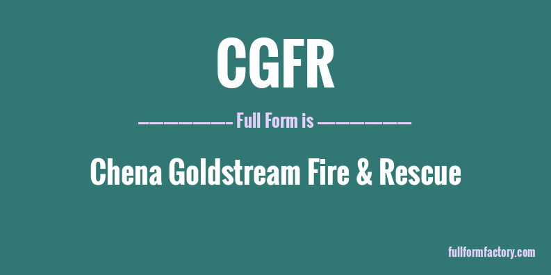 cgfr-full-form