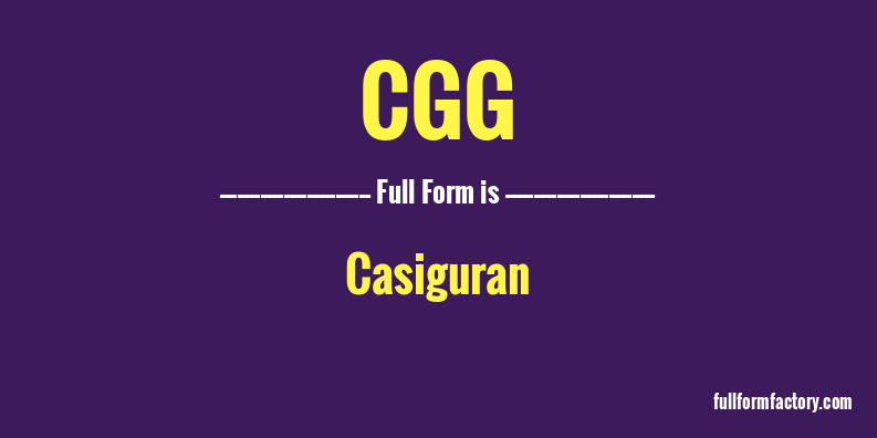 cgg-full-form