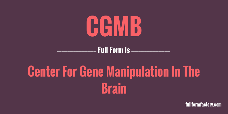 cgmb-full-form